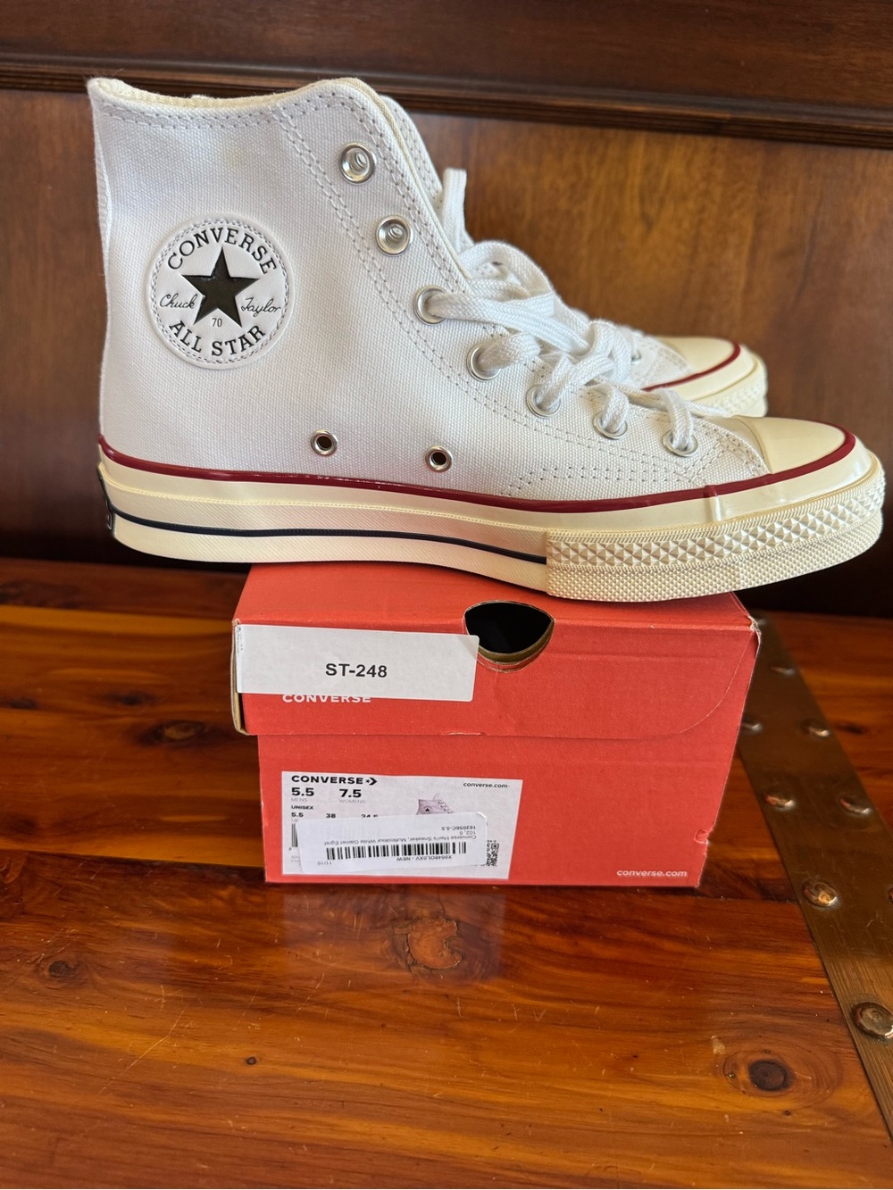 Converse Chuck Taylor All Star High Top White Canvas Sneakers Women’s 7.5 New